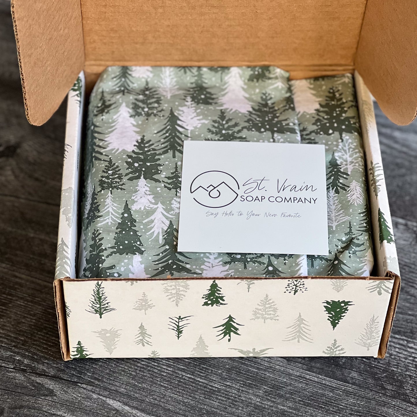 Gift Box, Tissue, & Ribbon