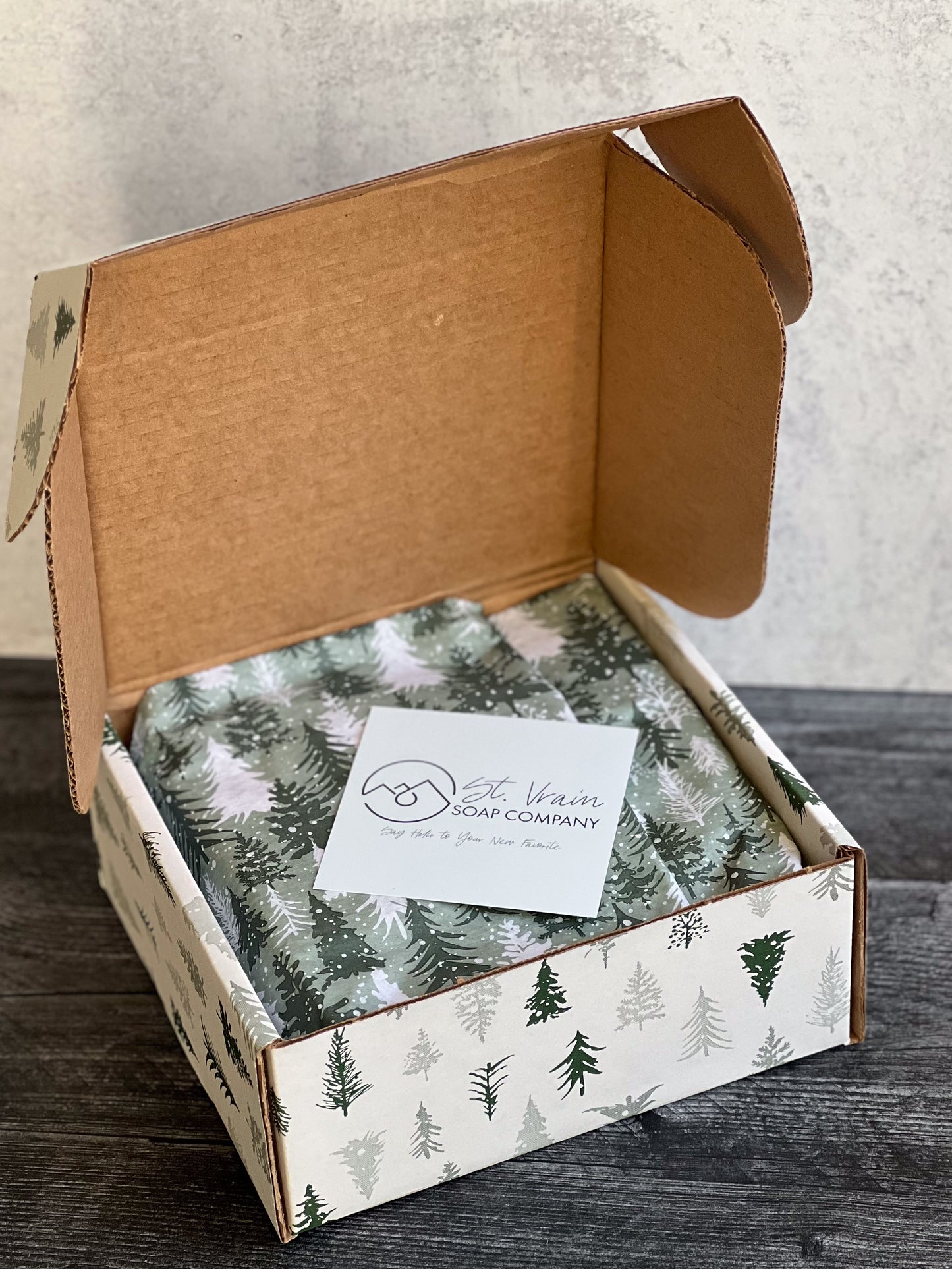 Gift Box, Tissue, & Ribbon
